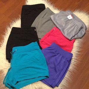 Women’s athletic shorts, large, assorted